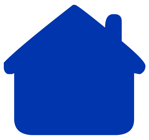 kuvitus: sininen talo