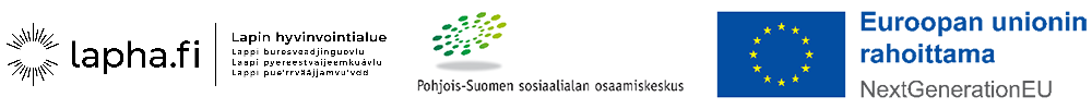 Lapin hyvinvointialueen, Posken ja kestävän kehityksen ohjelman logot